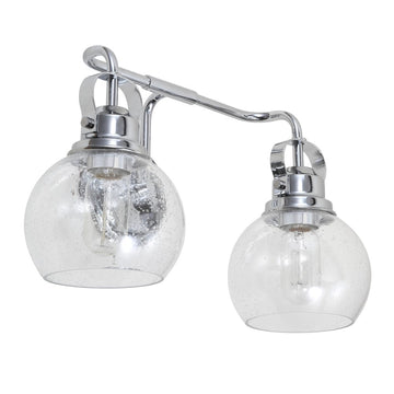 Shirley Metal/ Bubbled Glass Vanity Light - JONATHAN Y